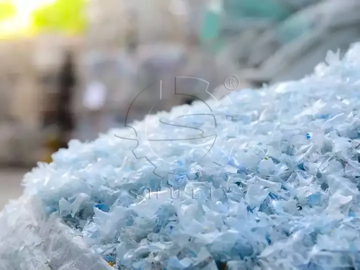 hojuelas de PET reciclado