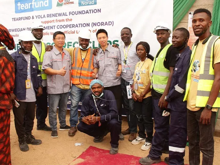 Proyecto de instalación de equipos de reciclaje de botellas de PET completado en Nigeria