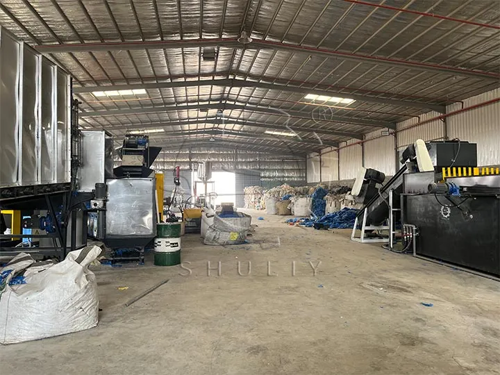 Plastic pelletizing factory for Saudi customer
