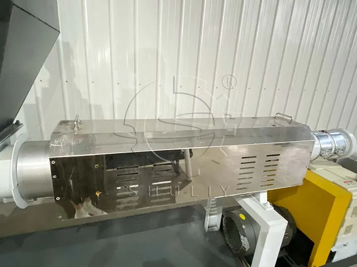 waste plastic extrusion machine heating device